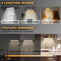 Wireless Under Cabinet Lights, 72 Led Motion Sensor Light Indoor, Usb Under Counter Light For Kitchen, Dimmable Led Motion Sensor Closet Light Strip, Rechargeable Motion Activated Led Night Light