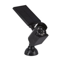 Lumen Logic Integrated Led Motion Sensing Solar Security Light (Black)