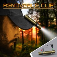 Mini Flashlight 3 Modes Small Flashlights Led Powerful High Lumens Tactical Pen Light With Clip Slim Portable Pocket Compact Tor