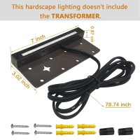 Arganol 4-Pack 7 Inch 4W Led Hardscape Lighting, Retaining Wall Lights 12V Ac/Dc Low Voltage, 5000K Daylight, Ip65 Waterproof Hardscape Paver Light For Deck, Landscapes, Retaining Walls