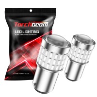 1157 Led Brake Light Red Bulb, Torchbeam 300% Brighter 12V Led Car Bulb Bay15D 1157 7528 2057 2357 P21/5W, Replacement For Brake, Tail, Parking, Stop Lights, Pack Of 2