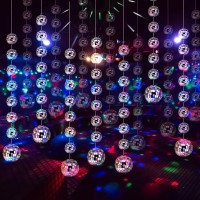 Sumind 8 Packs Disco Ball Party Decorations Mini Disco Ball Ornaments Silver Hanging Disco Ball Reflective Mirror Disco Ball For