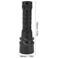 Dive Light, L2 5000Lm Stepless Dimming Diving Light Ipx8 Waterproof Diving Flashlight For Diving Instructors, Scuba Divers