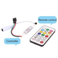 Rgb Led Controller, Remote Control Dimmer For Led Strip Lights,Mini 21 Keys Ir Remote Controller For Ws2811 Ws2812B Led Strip Lights Dc 5-24V(12V)