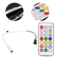 Rgb Led Controller, Remote Control Dimmer For Led Strip Lights,Mini 21 Keys Ir Remote Controller For Ws2811 Ws2812B Led Strip Lights Dc 5-24V(12V)