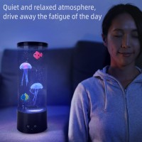 Jellyfish Lamp Jelly Fish Light Lamp With Usb Battery Powered Option Jellyfish Tank Table Lamp With 17 Color Changing And 4 Li