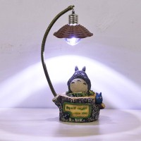 Na Tree Stump My Neighbor Totoro Night Lights Color Changing Lights Creative Resin Crafts Home Decorations