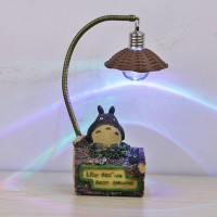 Na Tree Stump My Neighbor Totoro Night Lights Color Changing Lights Creative Resin Crafts Home Decorations