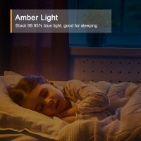 Lyridz Amber Motion Sensor Mini Led Night Light Plug Into Wall 1800K Amber Light With Adjustable Brightness Ideal For Bedroom Ki