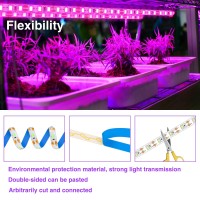 Led Grow Light, Grow Lights For Indoor Plants Full Spectrum Waterproof 6.5Ft 120Leds, Growing Lights For Indoor Seedlings Sprout, Simulating Sunlight Gentle Uv Lamp For Plants For Succulent Flower