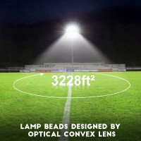 Juyace Led Stadium Flood Light Outdoor 36000Lm 1500W Equivalent Super Bright Commercial Area Lighting 100277V 5000K Daylight Ip