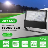 Juyace Led Stadium Flood Light Outdoor 36000Lm 1500W Equivalent Super Bright Commercial Area Lighting 100277V 5000K Daylight Ip