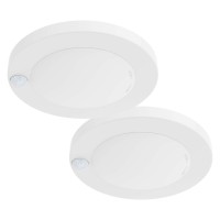 Zago Led 6 120 Volts Closet Light Wired Pir Motion Sensor Ceiling Disc Light 15W 1100 Lumens Cri80 5000K Daylight White