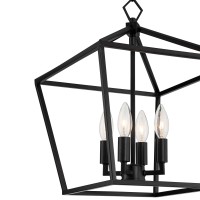 Franklin Iron Works Queluz Black Pendant Chandelier Lighting 13