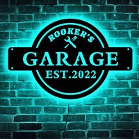 Custom Neon Garage Sign Personalized Garage Sign Custom Garage Name Sign Garage Light Up Sign Garage Led Sign Garage Neon S