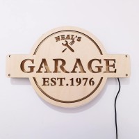 Custom Neon Garage Sign Personalized Garage Sign Custom Garage Name Sign Garage Light Up Sign Garage Led Sign Garage Neon S