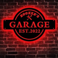 Custom Neon Garage Sign Personalized Garage Sign Custom Garage Name Sign Garage Light Up Sign Garage Led Sign Garage Neon S