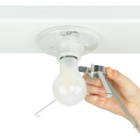 Ez Shade Ceiling Light Cover Helps Cover Exposed Light Bulbs In The Ceiling 1 Pack