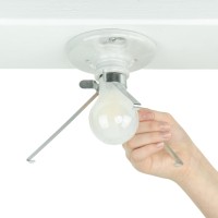 Ez Shade Ceiling Light Cover Helps Cover Exposed Light Bulbs In The Ceiling 1 Pack