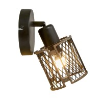 Elidelia Outdoor Indoor Wall Lantern,Adjustable Retro Black Wall Lamp, Plug In Bathroom Light Fixtures, Metal Grid Shape Rotatable Modern Vanity Light For Mirror Kitchen Bedroom Living Room E12 Base