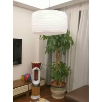 Topaaa White Paper Lantern, Paper Lamp Shade, Hanging Paper Drum Lampshade (White-18Inch Uneven-2)