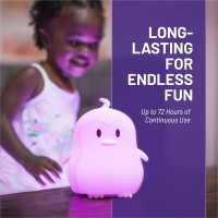 Lumipets Penguin Silicone Night Light Color Changing Lamp For Kids Room Usb Charging Remote Control Operated Animal Night Li