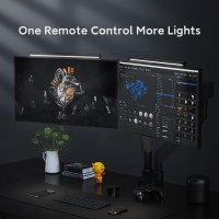 Lymax Computer Monitor Led Lights With Remote: Pc Monitor Led Bar Eye Caring Monitor Led Lights Adjustable Monitor Led Lights Desk Lamp For Home Office Gaming