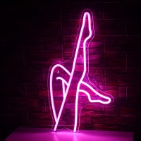 Sexy Leg Neon Light Usb Powered Women Legs Led Sign Pink Neon Sign For Bedroom Wall Decor, Bar, Man Cave, Hotel, Dormitory (23.6*12.6 Inch)