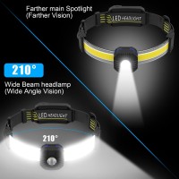 Netcan Led Headlamp Rechargeable, 1200 Lumens Super Bright Head Lamp With 10 Modes, 90Tilt Comfortable Headlamp Flashlights, Ipx4 Waterproof Headlight For Outdoor Camping, Hiking, Running, Fishing