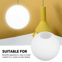 Glass Craft Lampshade Spherical Lampshade Hanging Lamp Accessory Light Cover Fabric Clip- Bubble Lamp Shade