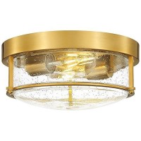 Femila 12 Ceiling Light Fixture 2Light Flush Mount Light For Bedroom Kitchen Dining Room Hallway Entryway Brass Gold Finish