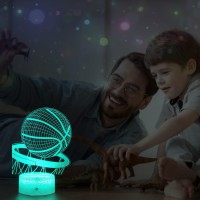 Lmgy Basketball Night Light 3D Illusion Led Lamp 16 Colors Dimmable With Remote Control Smart Touch Best Christmas Birthday Gi