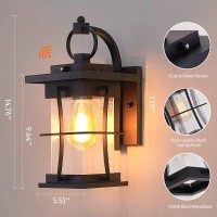 Haodengshi Dusk To Dawn Outdoor Wall Light, Sensor Porch Lights Outdoor Wall Sconce, Anti-Rust Waterproof Exterior Light Fixtures Outside Lights For House Porch Patio Garage