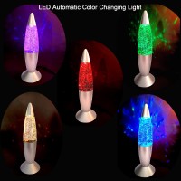 Docomin 728 Glitter Lamp Mini Groovy Glow Lamp Liquid Motion Lamp Led Red Purple Pink Multiple Colors Changing For Adults An