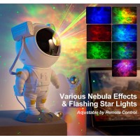 Star Projector Galaxy Night Light,Kids Room Decor Aesthetic, Adjustable Head Angle,Gift For Kids Adults Home Party Ceiling Decor Christmas Gift (Astronaut)