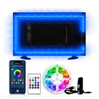 Daybetter Led Tv Backlight,12.5Ft For 55-65In Tv, Led Light Tv, Led Strip Lights Kit With Remote, 16 Color Diy Led Lights For Computer Bedroom Gaming Room Decor Home Theatre, Usb Powered Music Sync