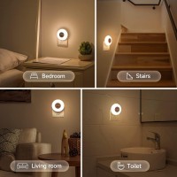 One Fire Night Light, 2Pcs Night Lights Plug Into Wall+Bathroom Clock Nightlight, 3 Light Colors & Dimmable Bathroom Night Light Toilet Light, Remote+Timer Baby Night Light For Kids, Led Nightlight