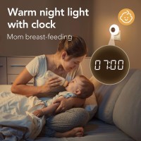 One Fire Night Light, 2Pcs Night Lights Plug Into Wall+Bathroom Clock Nightlight, 3 Light Colors & Dimmable Bathroom Night Light Toilet Light, Remote+Timer Baby Night Light For Kids, Led Nightlight