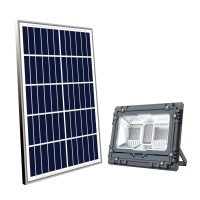 Solar Powered 16W/2100Lm Black Outdoor Integrated Rgb Led Flood Light With Colors Change W/ Music For Party Dcor