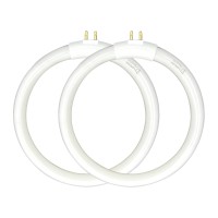 (2Pack) 4.75 T4 Type 12W 6400K Circular Bulb Replacement For Magnifier Desk Light,Vanity Magnifying Makeup Mirror,Daylight 6500K Fluorescent Lamp