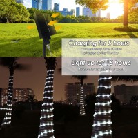 196Ft 600 Led Solar Rope Lights Outdoor Waterproof 60M Solar Powered String Lights Super Long Fairy Light With Timer Solar Tube