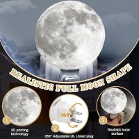 Moon Night Lights Plug In Light Up Moon Night Lamp 4 Inch Lithophane Moon 3D Printing Night Light Moonlight Led Light For Women