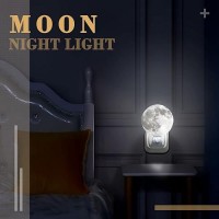 Moon Night Lights Plug In Light Up Moon Night Lamp 4 Inch Lithophane Moon 3D Printing Night Light Moonlight Led Light For Women