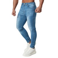 Hungson Skinny Jeans For Men Stretch Slim Fit Ripped Distressed