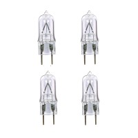 Satco S461004 T4 Bipin Halogen Light Bulb G8 Base 20 Watts Clear 4Pack