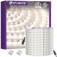 Hitlights White Led Strip Lights 4000K 24V 262Ft Cuttable Tape Backed 3Oz Pcb Ul Listed 1325 Lumenm Cri95 Ip20 Lighting