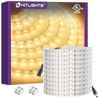 Hitlights 24V Led Strip Lights Warm White 3000K 262Ft Cuttable Tape Backed 3Oz Pcb Ul Listed 1325 Lumenm Cri95 Ip20 Lig