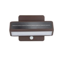 Architectural Solar Wall Accent Light W/Motion Sensor - Bronze