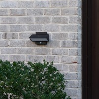 Architectural Solar Wall Accent Light W/Motion Sensor - Black