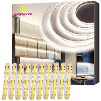 Emitever Cob Led Strip Lights Neutral White 4000K Tape Light Premium High Density 24V 300Lumensft 2400Ledsspool Ra 90